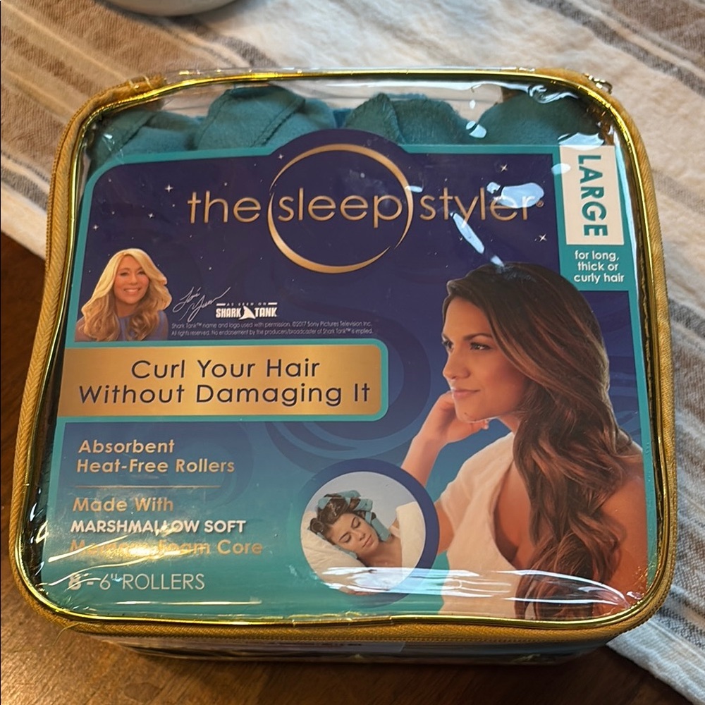 The Sleep Styler Heat-Free Hair Rollers - Teal